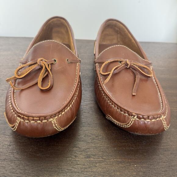 Cole Haan Gunnison 1 Eye Driver Moccasins Men's Shoe 10D Tie Leather Cushioned - Picture 8 of 16